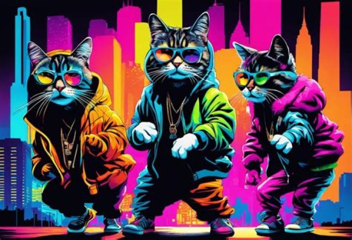AI cat hip hop group