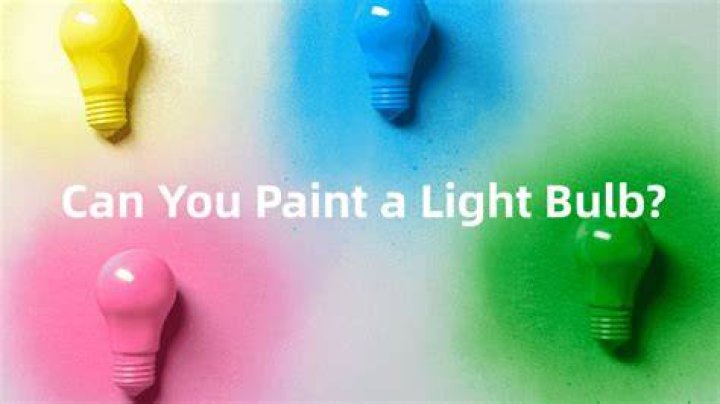 Can you paint a fluorescent light bulb?