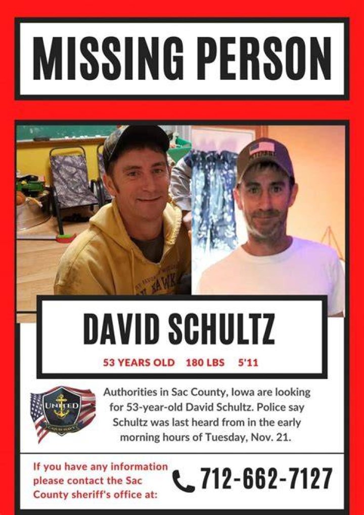 Dave Schultz missing 