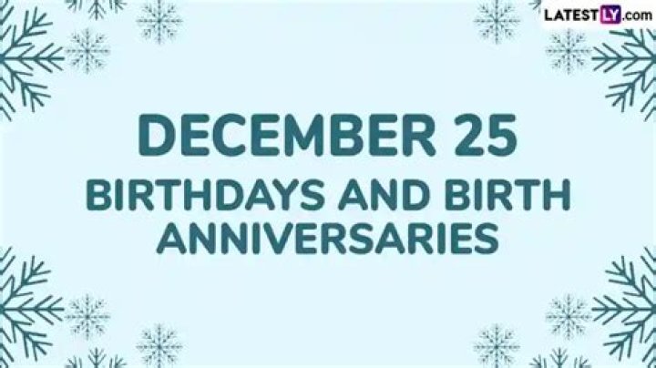 December 25 Birthdays By Profession
