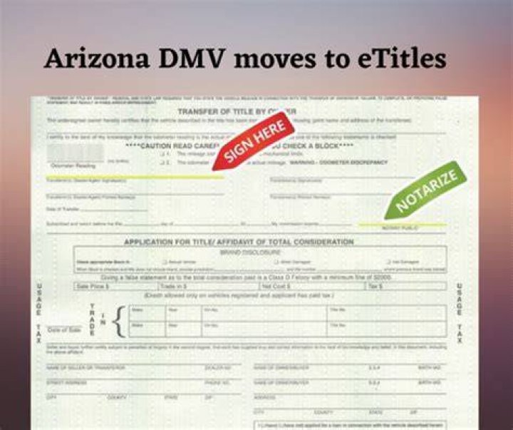 Does Arizona title need to be notarized?