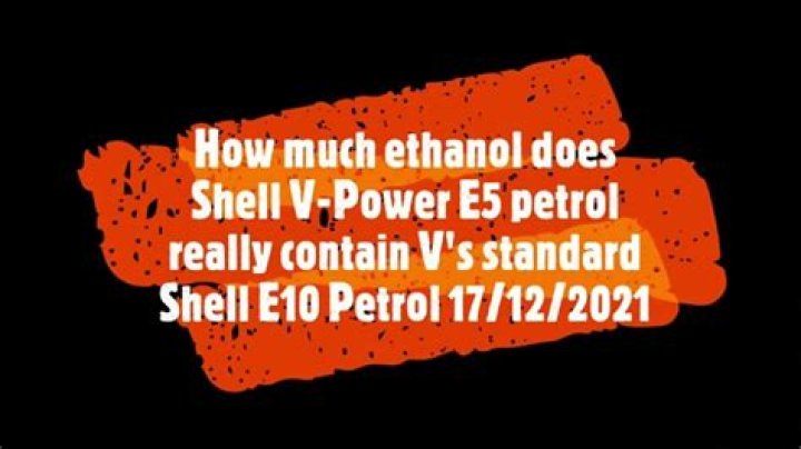 Does Shell V Power unleaded contain ethanol?