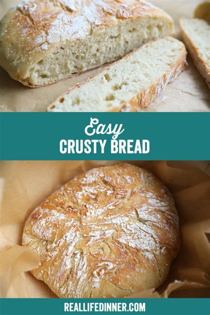 Easy three ingredient crusty bread that’s as good as bakery bread