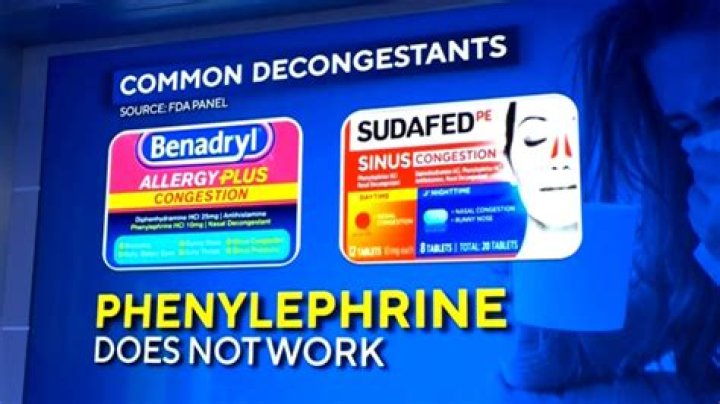 FDA panel finds that the decongestant phenylephrine does not work