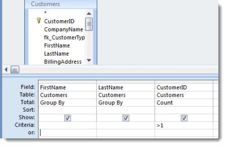 How do I filter duplicates in Access query?