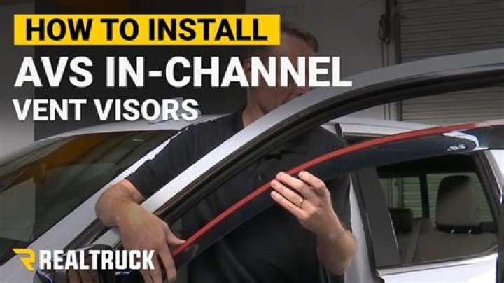 How do I install AVS in Channel Vent Visor?