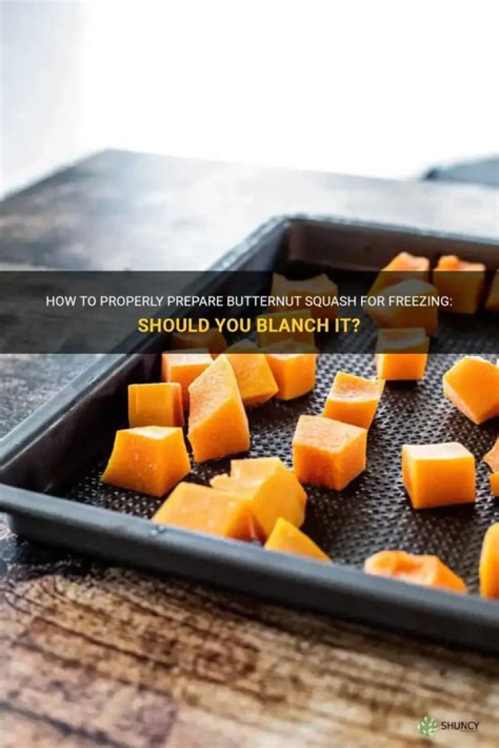 How do you blanch butternut squash?