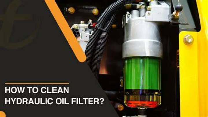 How do you clean a hydraulic filter?