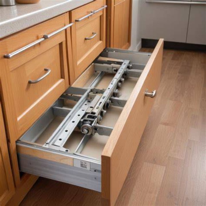 How do you fix a broken kitchen drawer track?