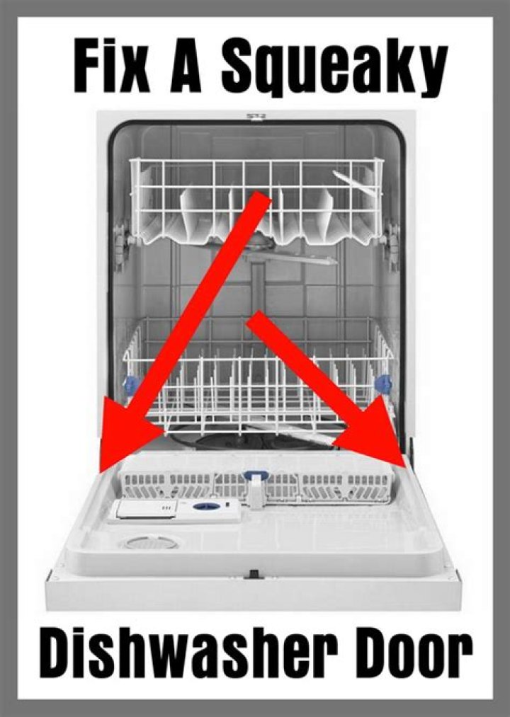 How do you fix a squeaky dishwasher rack?