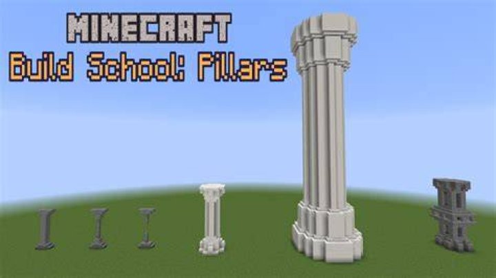 How do you make a pillar in Minecraft?
