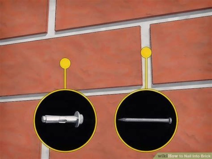 How do you nail into mortar?