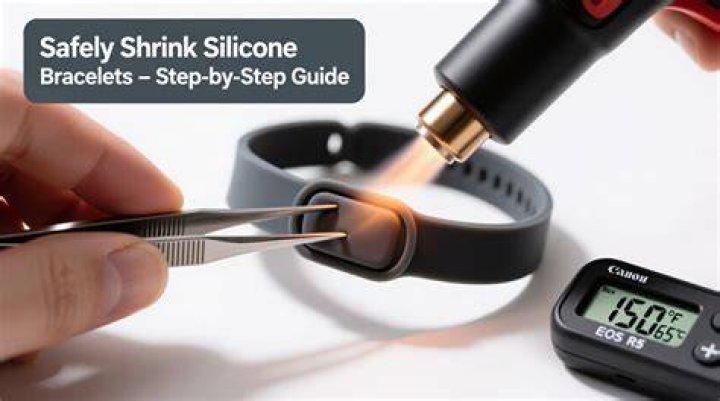 How do you shrink silicone bracelets?