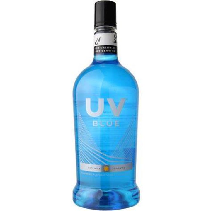 How much alcohol is UV blue?