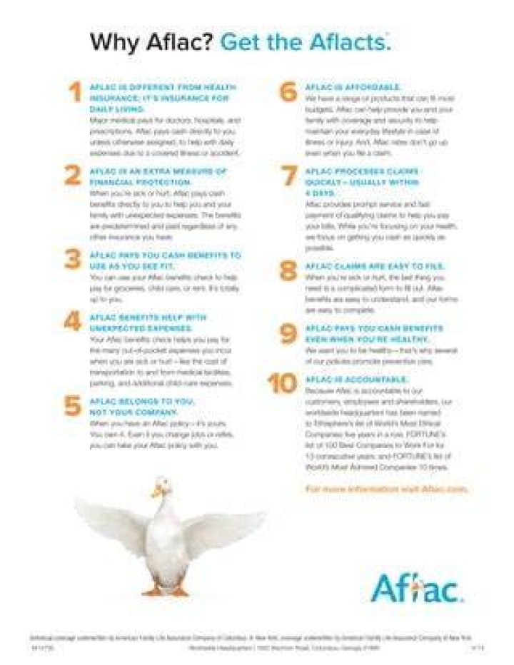 How much does Aflac pay for preventive care?