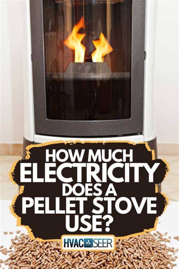 How much power does a pellet stove use?
