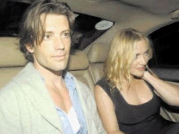 Louis Dowler in his young days with girlfriend Kate Winslet.