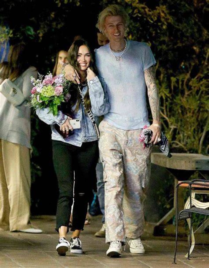 Megan Fox and Machine Gun Kelly are seen on November 16, 2023 in Los Angeles, California.