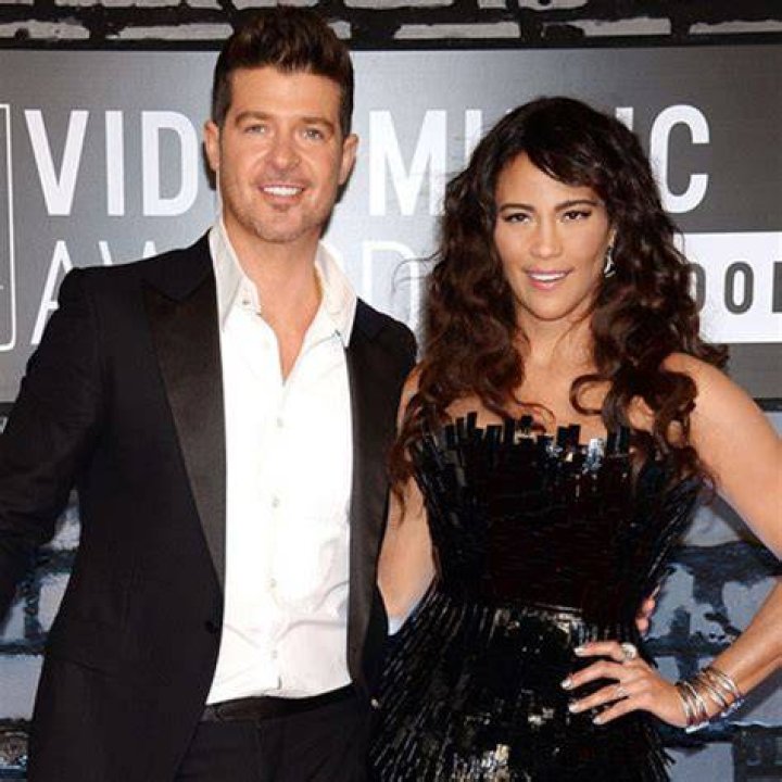 Paula Patton and Robin Thicke 