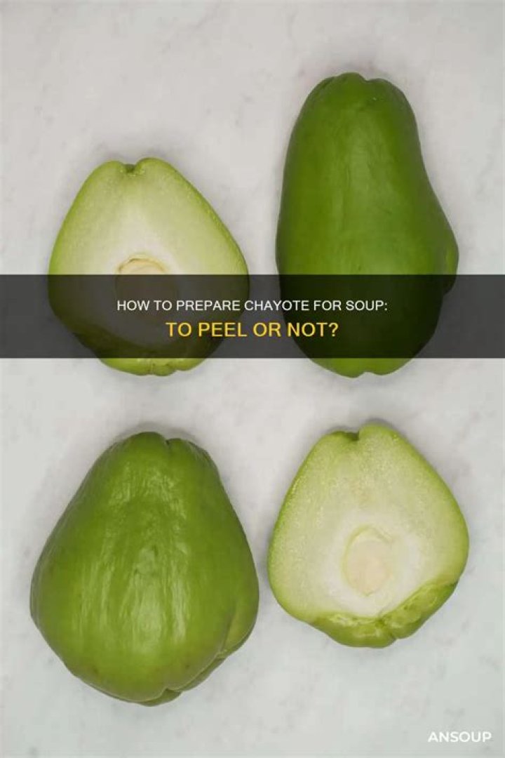 Should you peel chayote?
