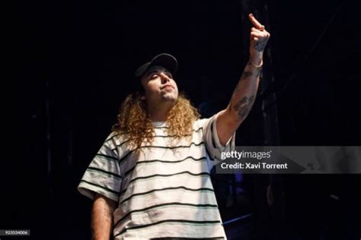 The $uicideboy$ Ruby da Cherry and $crim during one of their concerts.