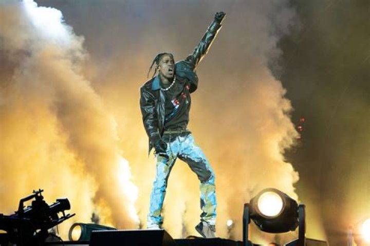 Travis Scott Performing in Astroworld Festival