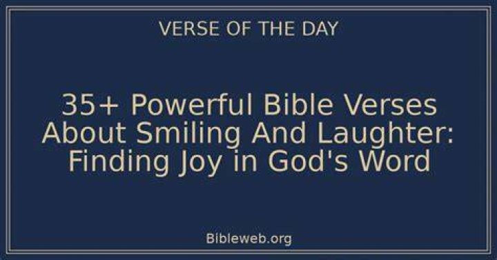 What are some Bible verses about laughter?