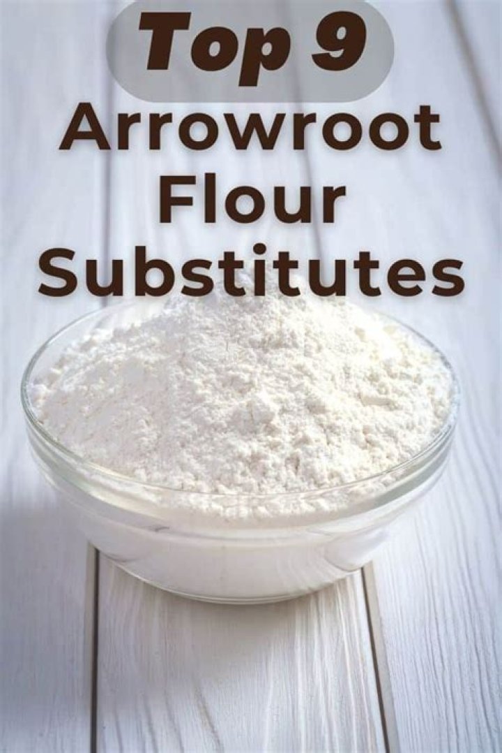 What can be substituted for arrowroot flour?
