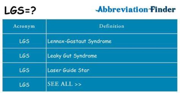 What does LGS mean?