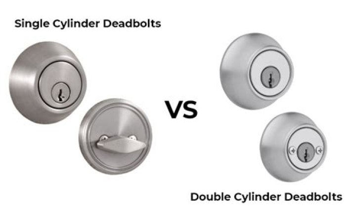 What is difference between single and double cylinder deadbolt?