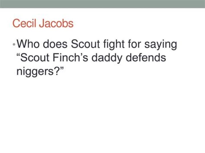 What page does scout fight Cecil Jacobs?