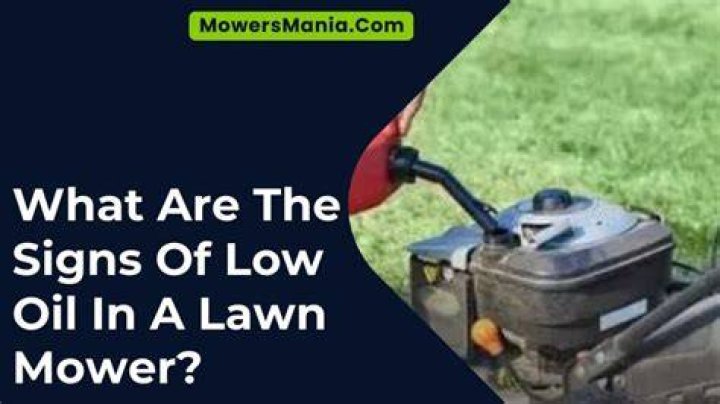 Will a lawn mower start with low oil?