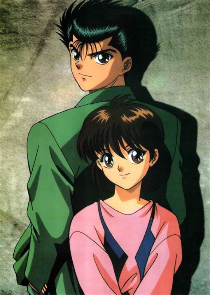 Yusuke Urameshi and Keiko Yukimura